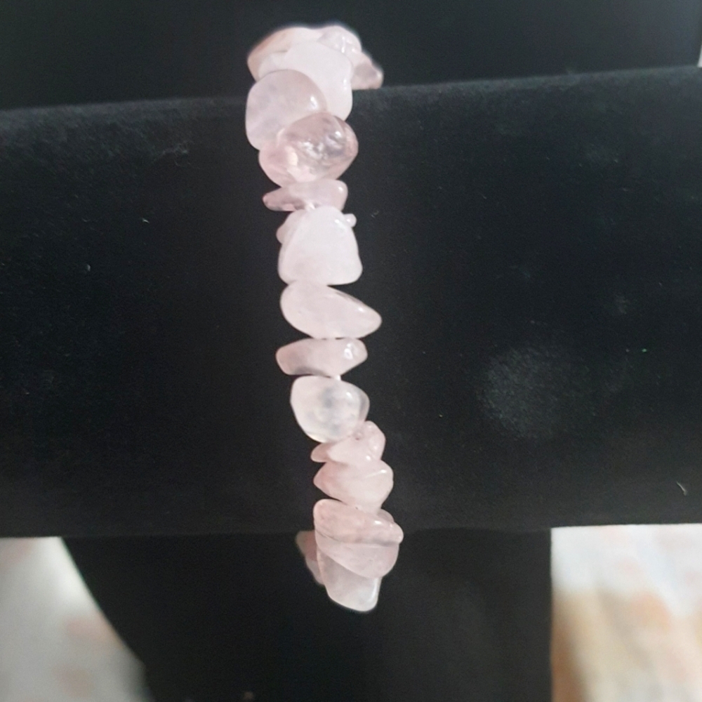 Elegant Rose Quartz Stone Bracelet